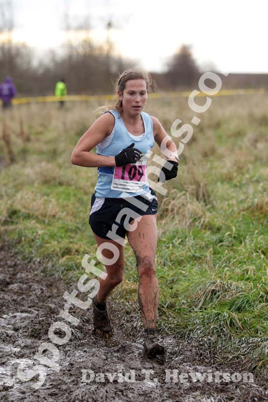 Kerry Matthew the senior women 2012 North East Championships, Summerhill Country Park, Hartlepool.